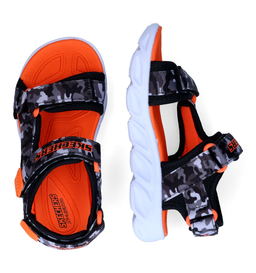 Skechers S Lights Hypno-Splash Oranje Sandalen in stof (307238)