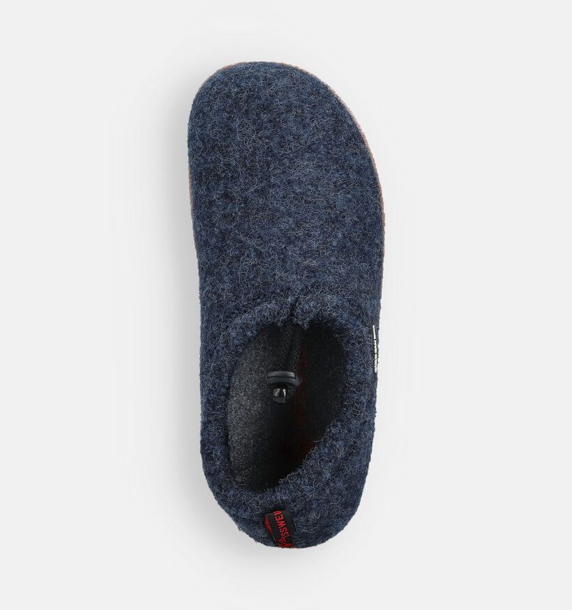 Giesswein Vent Blauwe Pantoffels voor dames (370240) - geschikt voor steunzolen