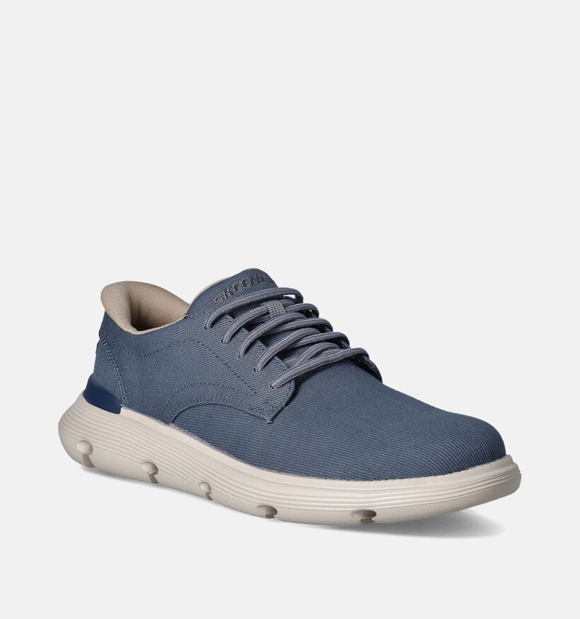 Skechers Garza Clive Blauwe Slip-ins voor heren (351870)