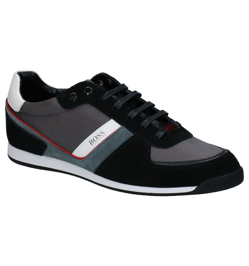 Hugo Boss Chaussures &agrave; lacets en Noir pour hommes (240854) - pour semelles orthop&eacute;diques
