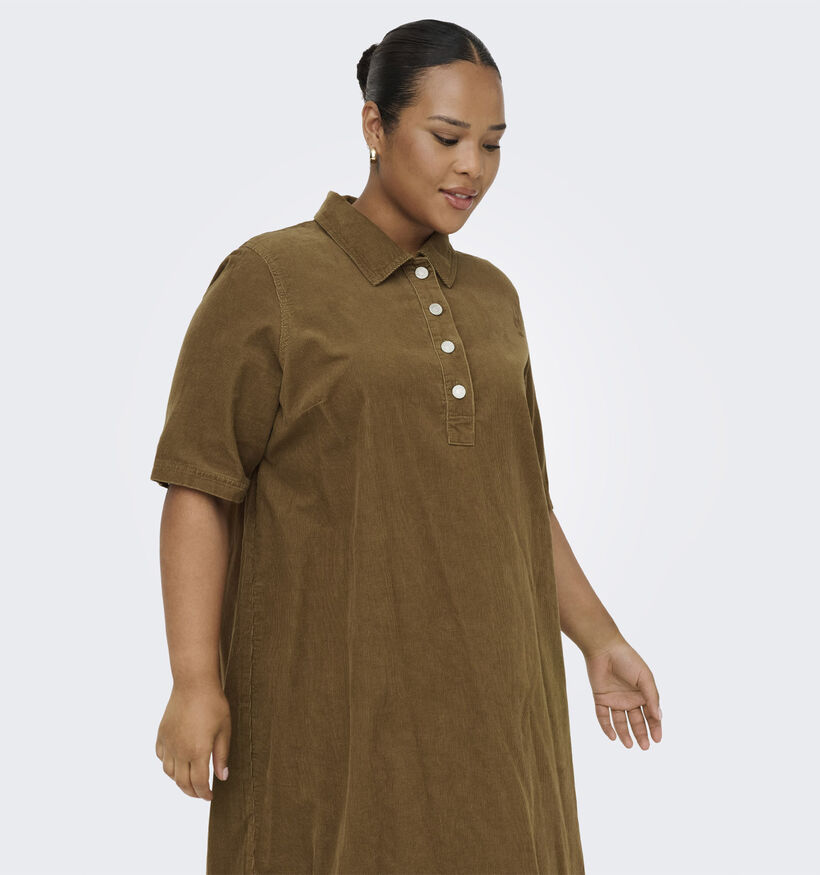 ONLY Carmakoma Bruine Hemdjurk voor dames (371846)