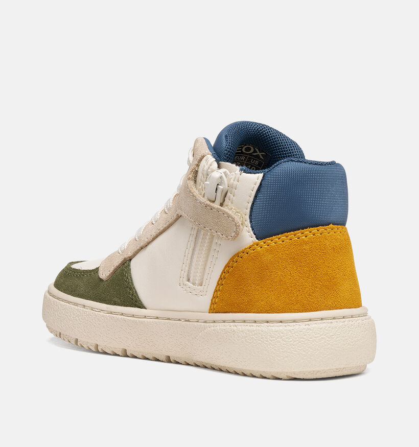 Geox Theleven Boot &agrave; lacets en Bleu pour gar&ccedil;ons (377756) - pour semelles orthop&eacute;diques