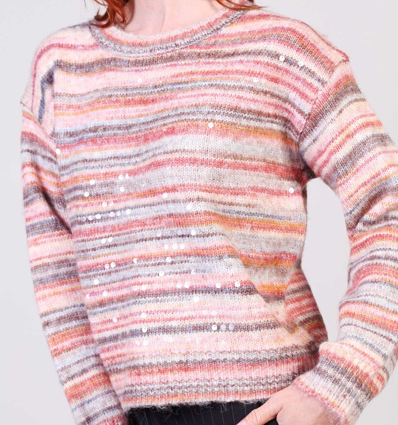 Rue Mazarin Sequin Roze Trui voor dames (365490)