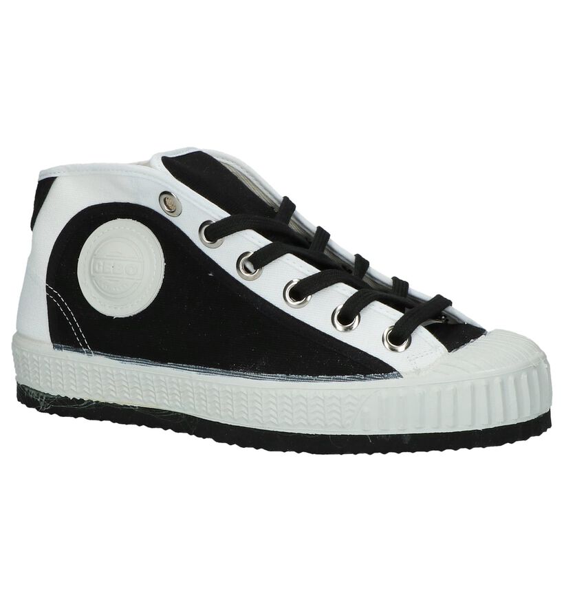 Zwarte Hoge Sportieve Sneakers 0051 Oldrik in stof (221128)