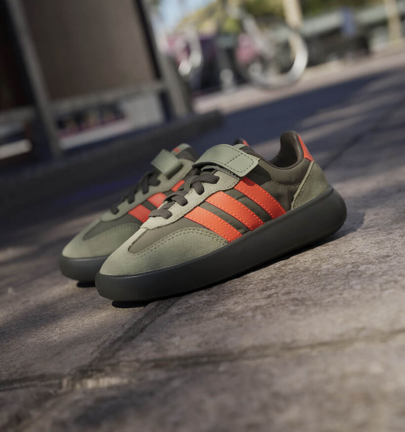 adidas Barreda Decode Kakigroene Sneakers voor jongens (365366) - geschikt voor steunzolen