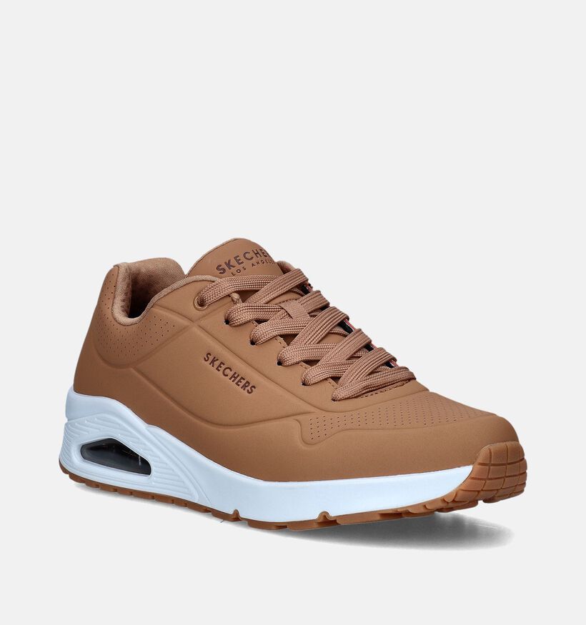 Skechers Uno Stand On Air Cognac Sneakers voor heren (350321)