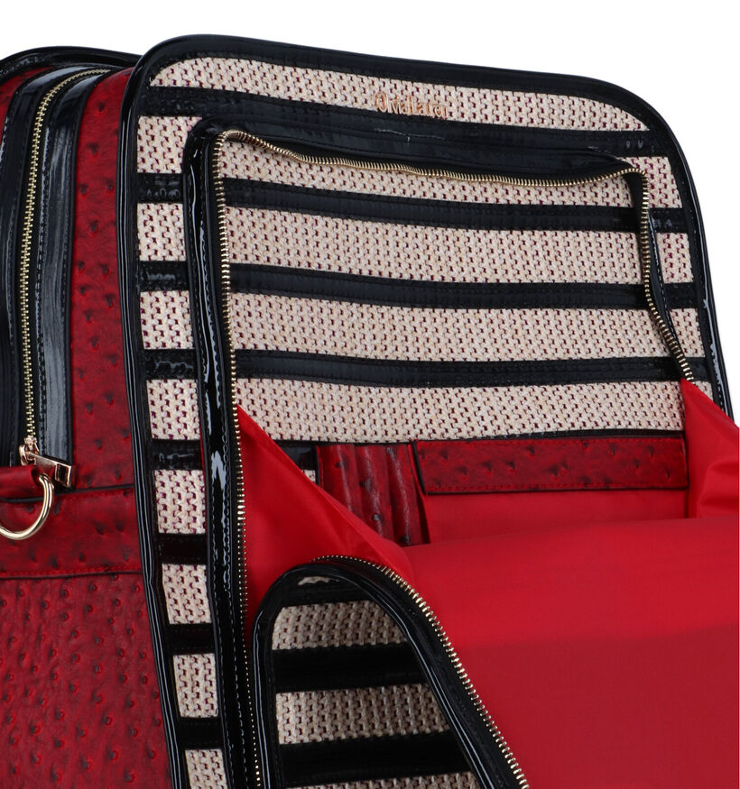 Olivia Lauren Stripes Sac à roulettes en Noir pour femmes (341732)