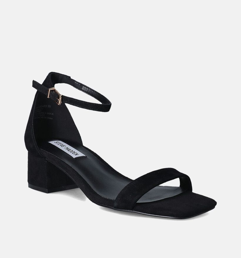 Steve Madden Gena Zwarte Sandalen met blokhak voor dames (353589)
