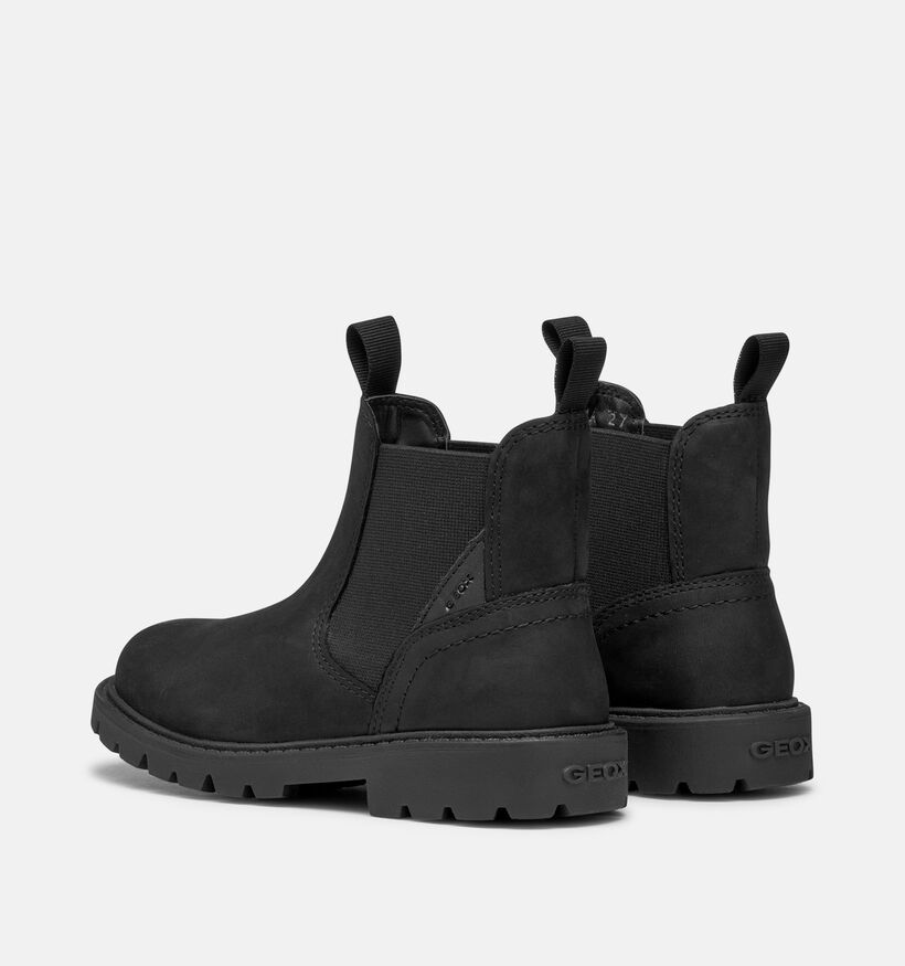 Geox Shaylax Bottines Chelsea en Noir pour gar&ccedil;ons (377715) - pour semelles orthop&eacute;diques