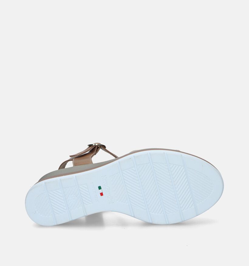 NeroGiardini Beige Sandalen Met Sleehak voor dames (339458)
