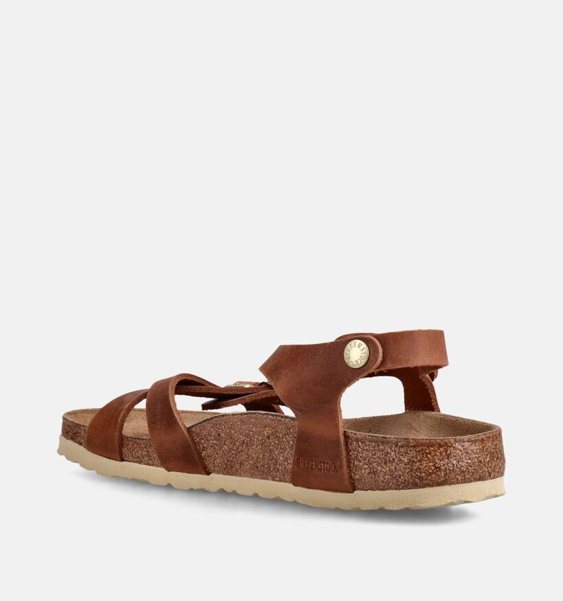 Birkenstock Kumba Natural Leather Cognac Sandalen voor dames (368223)