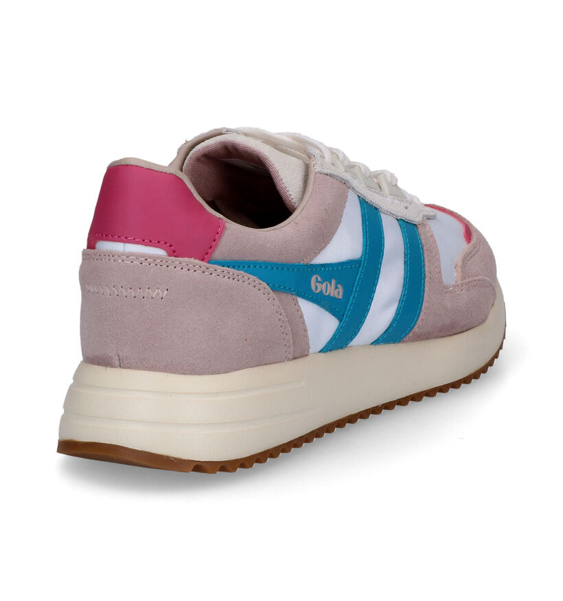 Gola Chicago CLB340 Baskets en Rose pour femmes (305027) - pour semelles orthopédiques