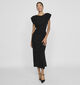 Vila Zoe O-neck Ankle Robe en Noir pour femmes (359240)