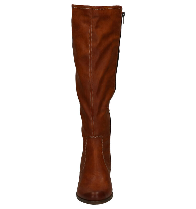 Rieker Bottes hautes en Cognac en simili cuir (282708)