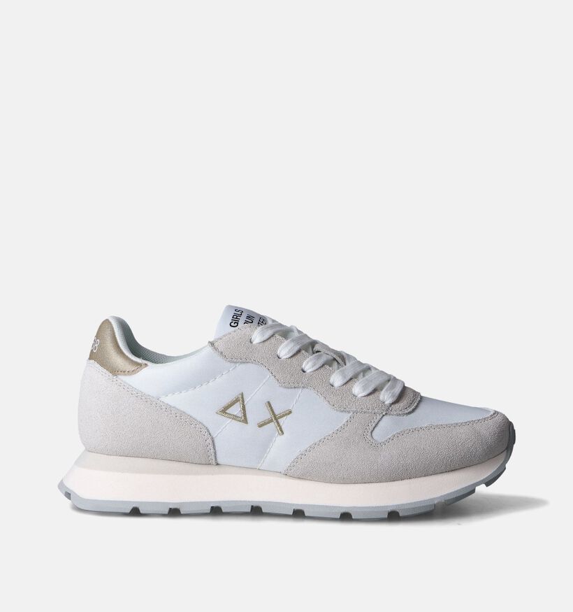 Sun68 Ally Gold Silver Baskets en Blanc pour femmes (351696) - pour semelles orthopédiques