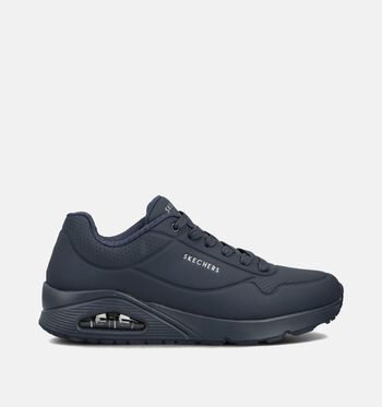 Skechers Uno Stand On Air Low Sneakers Zwart/Wit/Blauw/Grijs