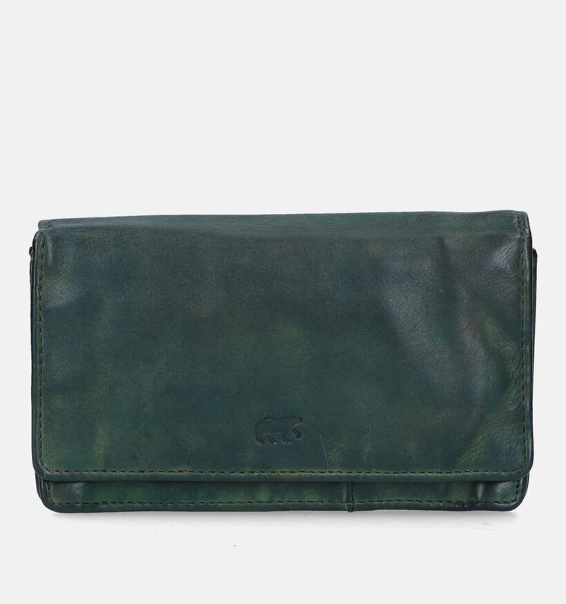 Bear Design Zwarte Overslagportemonnee voor dames (342710)