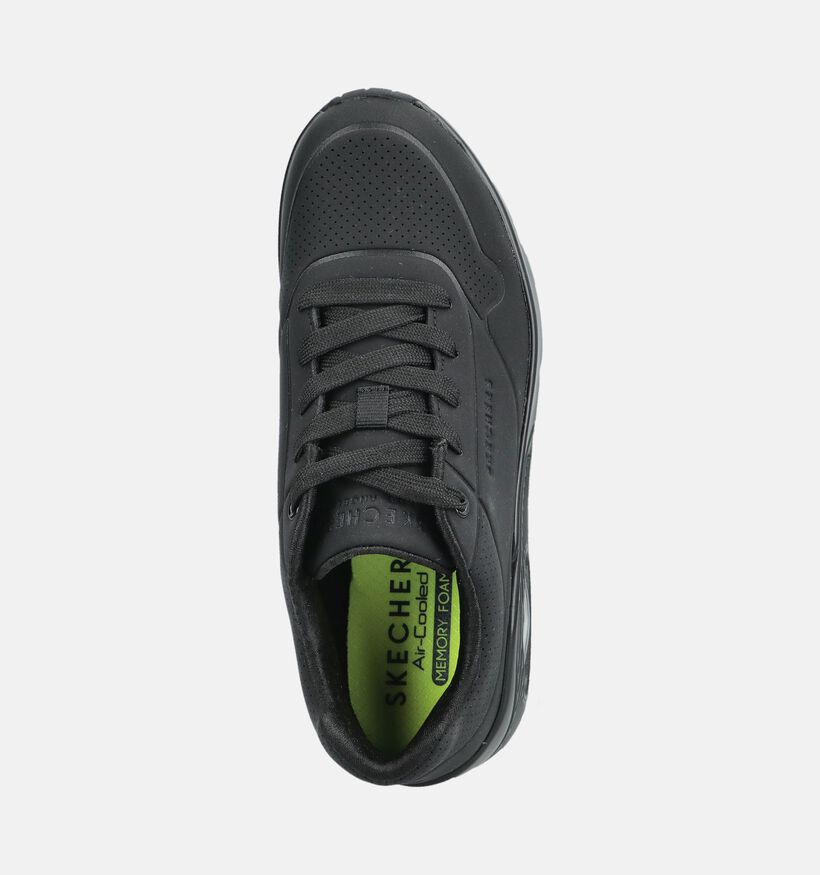 Skechers Uno Stand On Air Baskets en Noir pour gar&ccedil;ons, filles (375668)