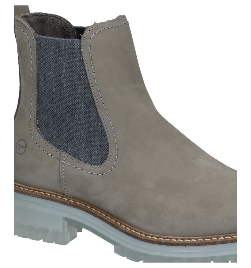 Tamaris Grijze Chelsea Boots in nubuck (239966)