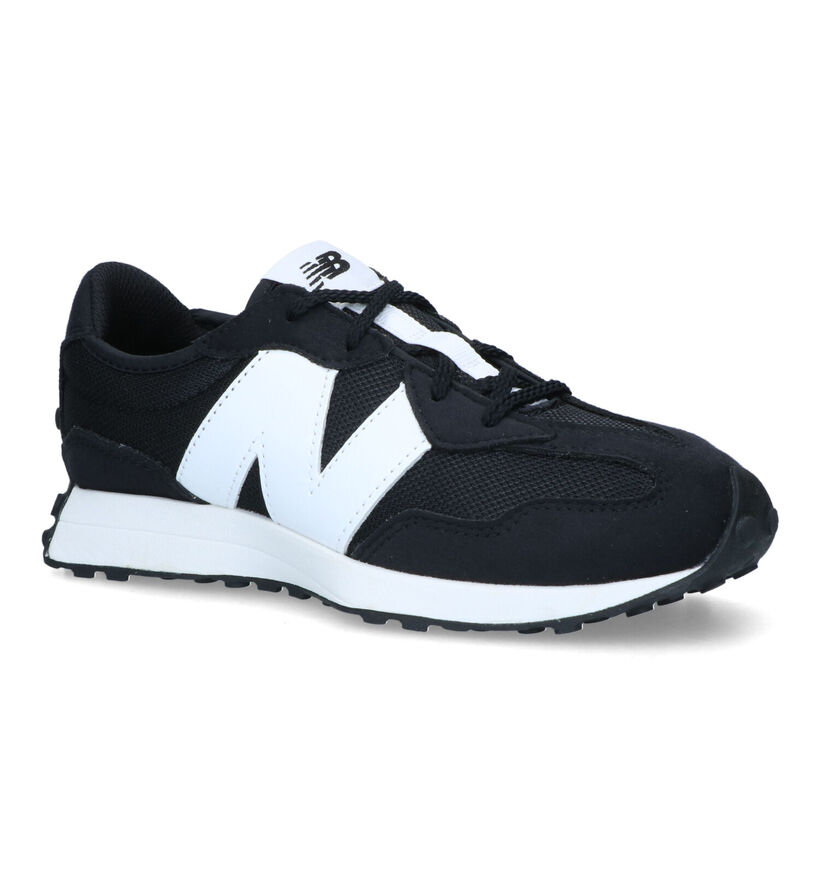 New Balance 327 Baskets en Noir pour filles, garçons (319331) - pour semelles orthopédiques