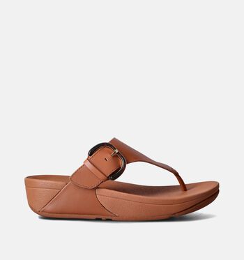 Teenslippers cognac