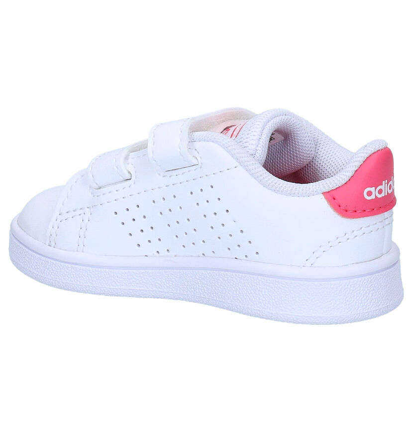 adidas Advantage I Chaussures pour bébé en Blanc en simili cuir (284709)