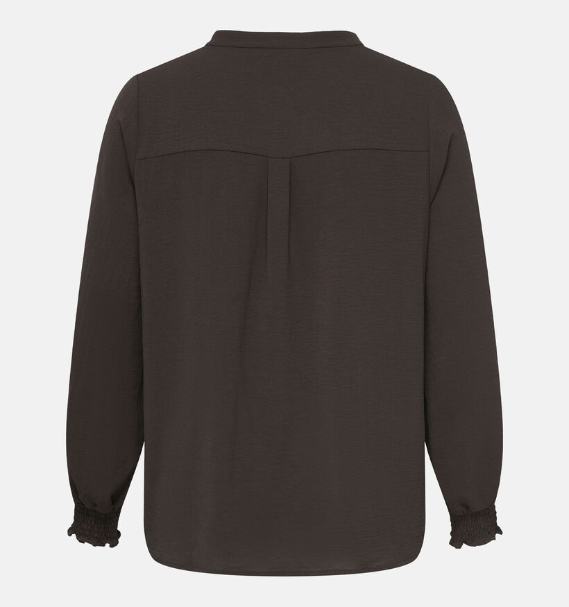 ONLY Carmakoma Metta Donkerbruine Blouse voor dames (381904)