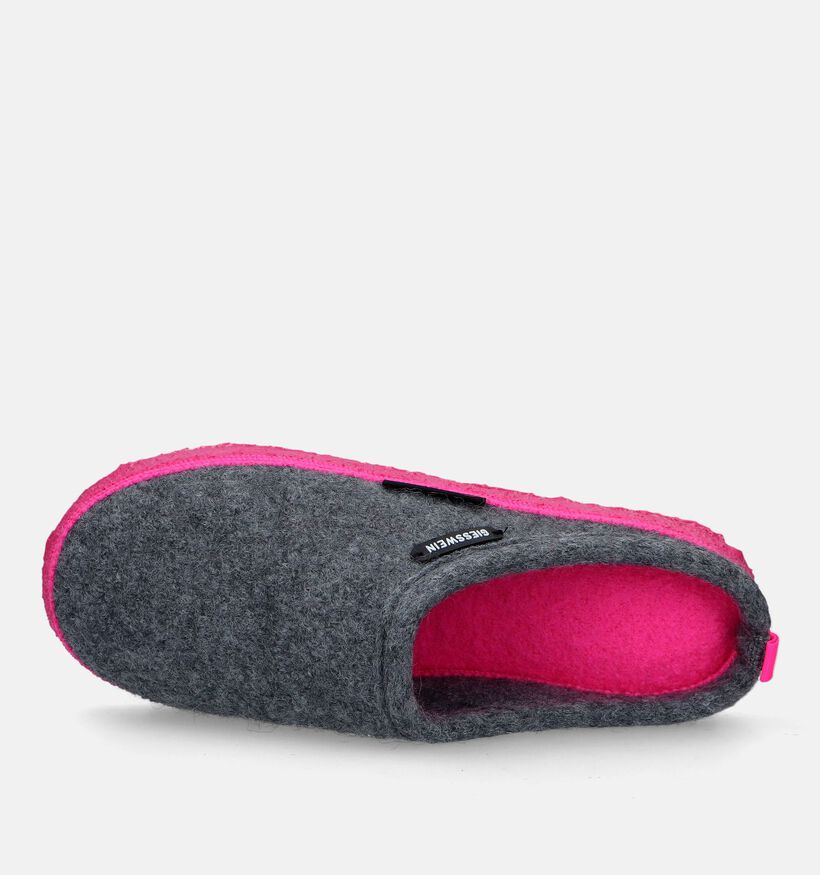 Giesswein Woolpops Pantoufles en Gris pour femmes (333554)