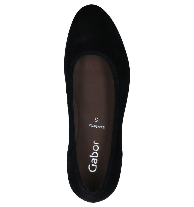Gabor Sacchetto Zwarte Pumps in nubuck (282280)