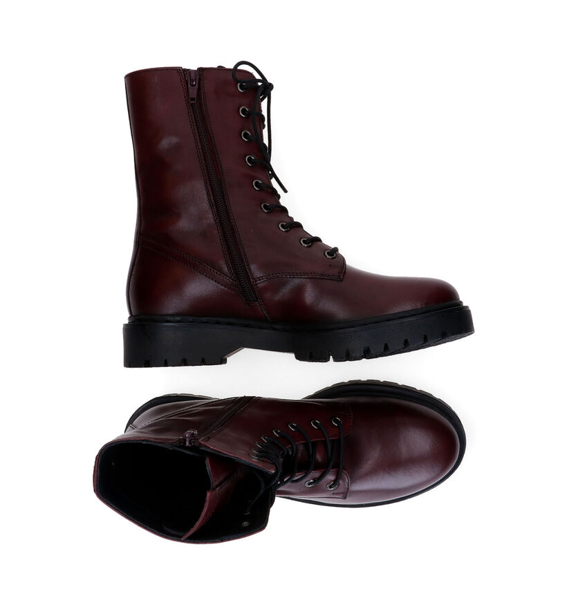 Geox Bleyze Bottines en Noir en cuir (294804)