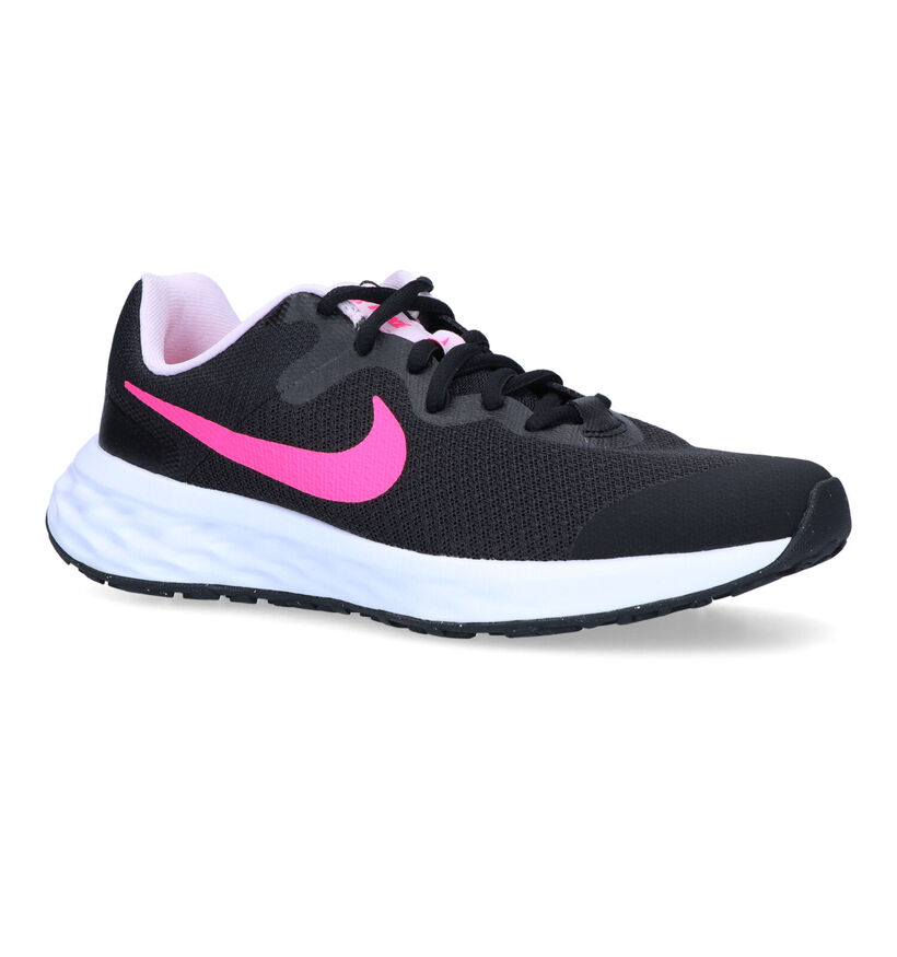 Nike Revolution 6 GS Baskets en Noir pour filles (325358)