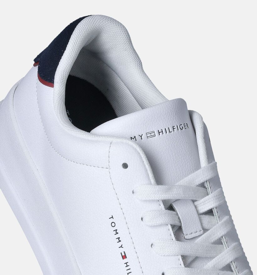Tommy Hilfiger Court Leather Baskets en Blanc pour hommes (358659) - pour semelles orthopédiques
