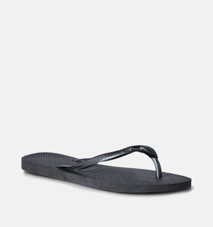 Havaianas Slim Crystal Zwarte Teenslippers voor dames (357647)