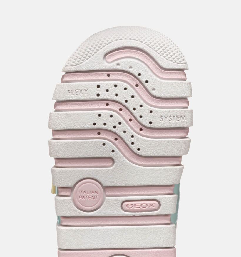 Geox Iupidoo Baskets en Rose pour filles (351925) - pour semelles orthopédiques