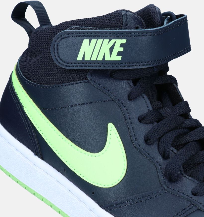 Nike Court Borough MID 2 GS Witte Sneakers voor jongens, meisjes (347940)