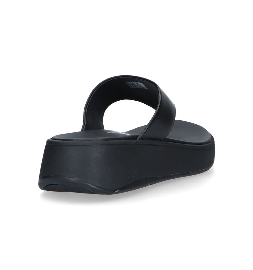 FitFlop F-Mode Flatform Tongs en Noir pour femmes (320481)