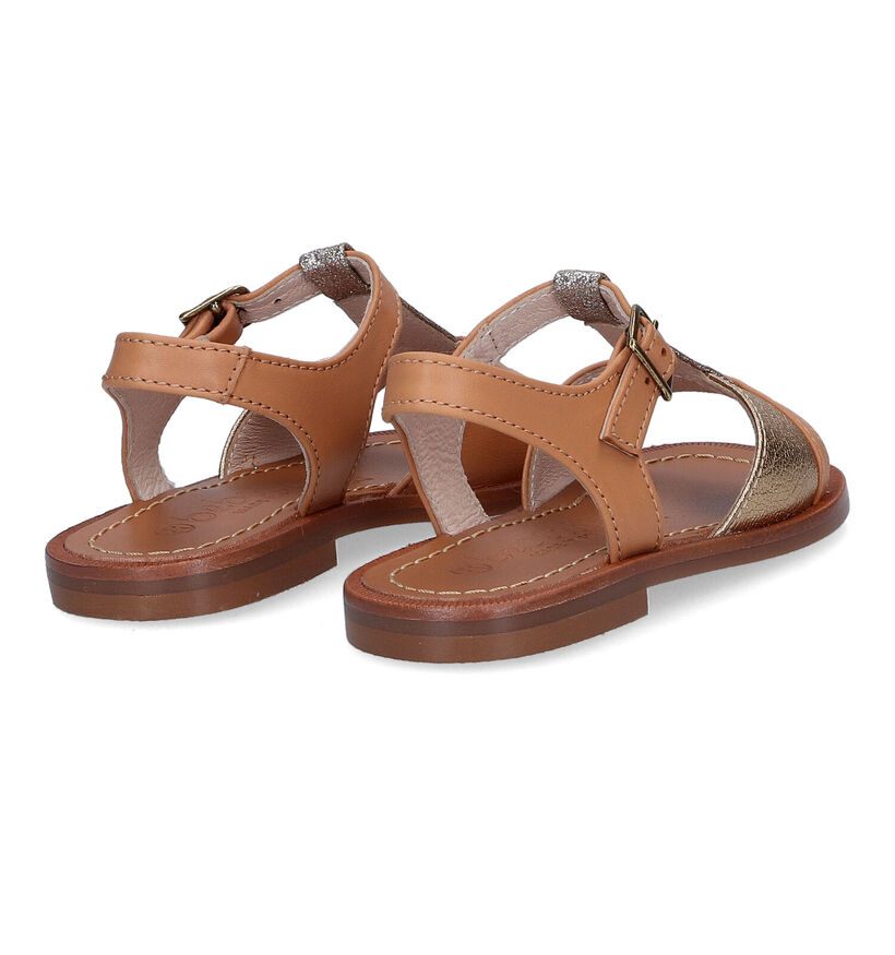 Beberlis Cognac Sandalen in leer (306995)