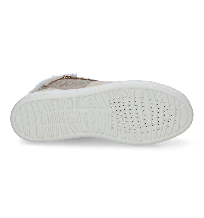 Geox Leelu Beige Sneakers in kunstleer (316137)