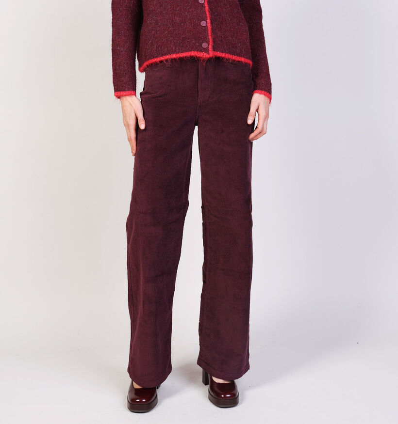 Vero Moda Pantalon classique en Bordeaux pour femmes (361202)