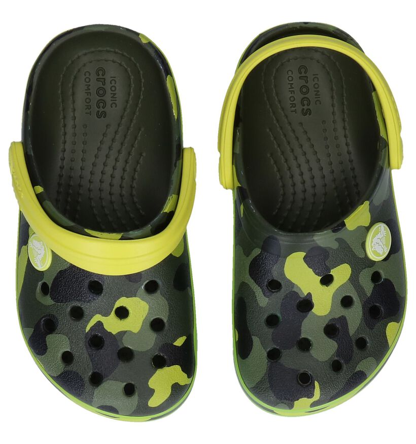 Crocs Crocband Multi Graphic Nu-pieds en Vert en synthétique (245180)