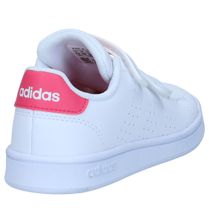 adidas Advantage C Baskets en Blanc pour filles (319539) - pour semelles orthopédiques
