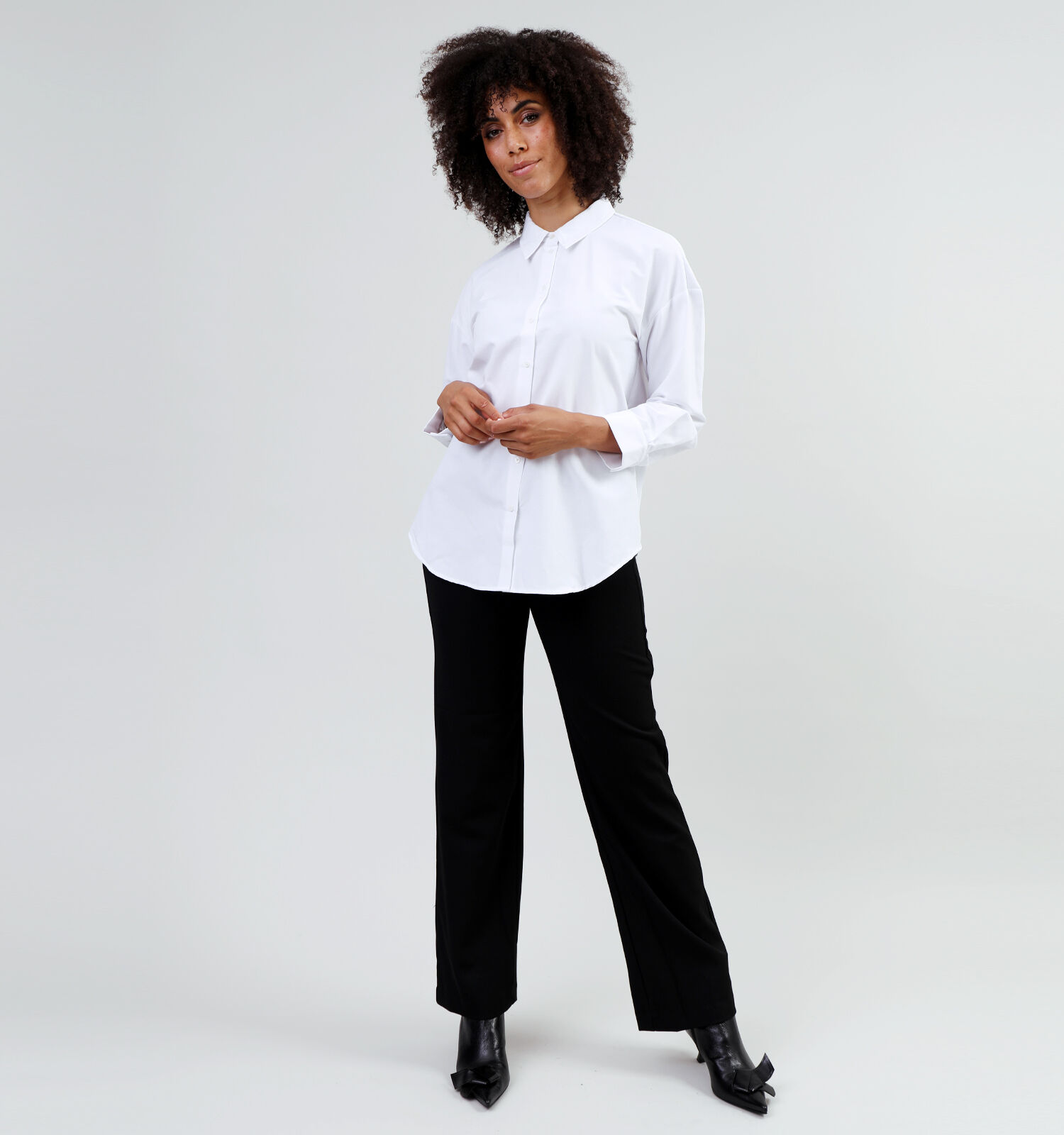 Vila Drisa Wit Oversized hemd Dames Blouses Online op TORFS.BE