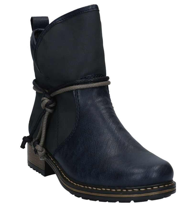 Rieker Bottines en Bleu foncé en simili cuir (285249)