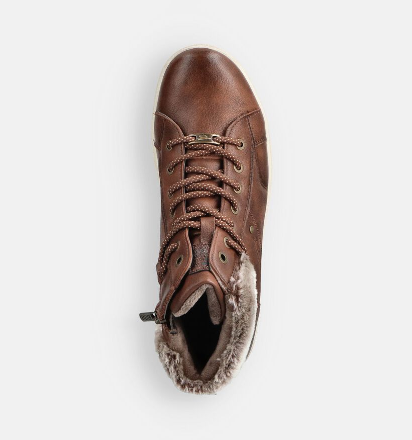 Mustang Baskets montantes en Marron pour femmes (363708)