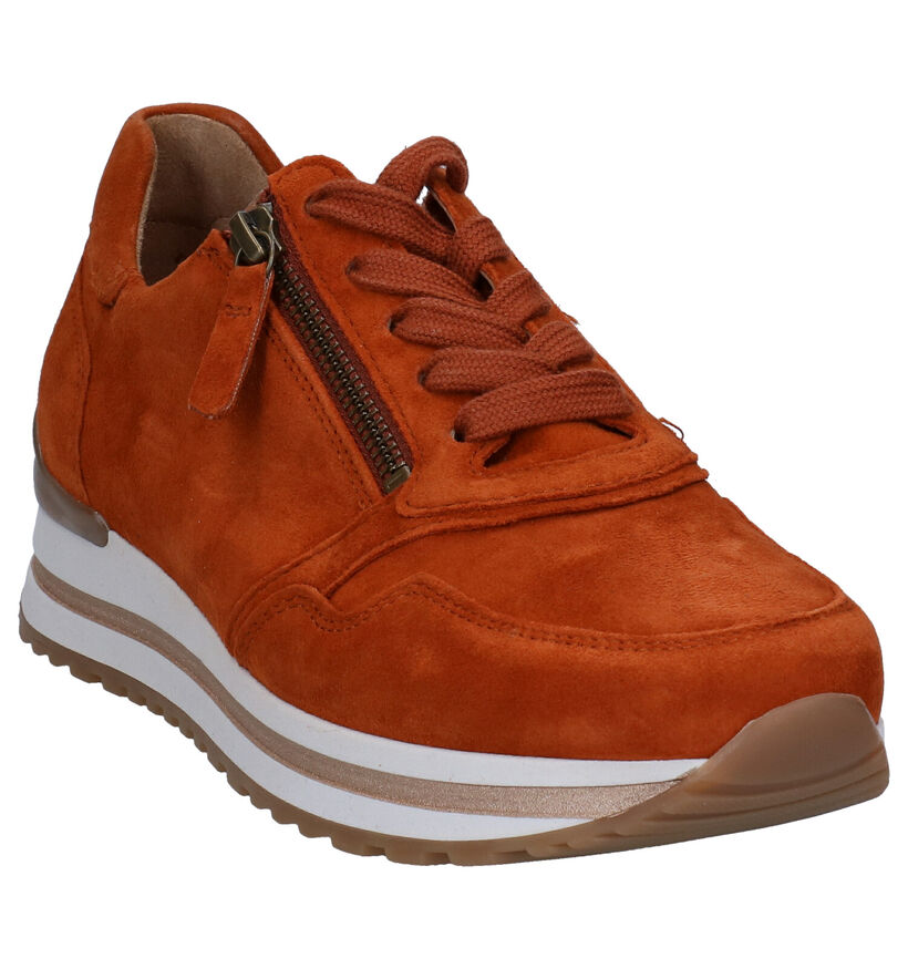 Gabor OptiFit Chaussures à Lacets en Vert kaki en daim (282377)