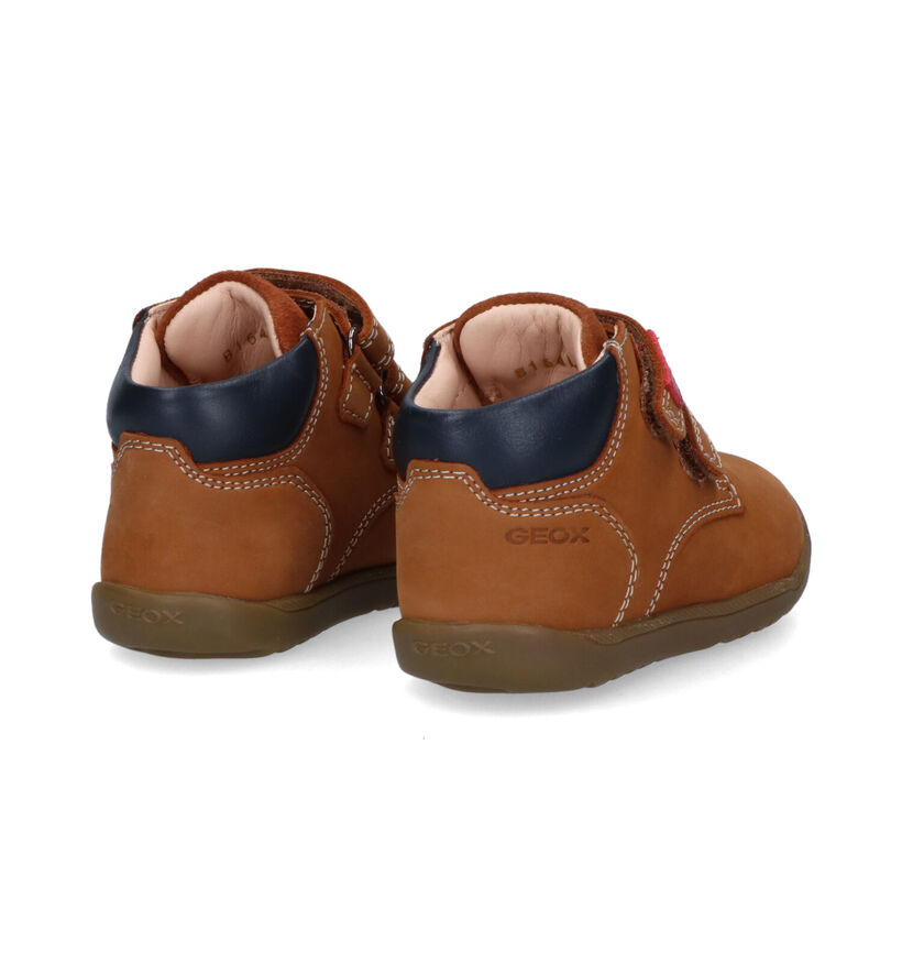 Geox Macchia Cognac Babyschoentjes voor jongens (312574) - geschikt voor steunzolen