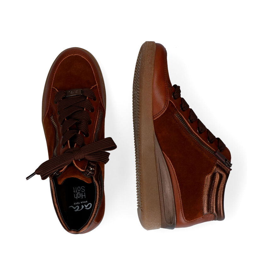 Ara Lazio Cognac Sneakers voor dames (298948) - geschikt voor steunzolen