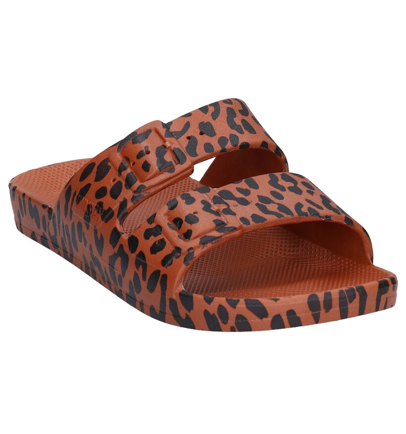 Freedom Moses Leo Cognac Slippers in kunststof (288373)