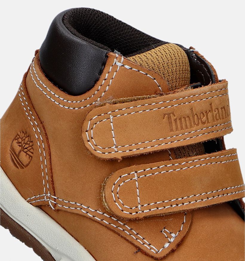 Timberland Toddle Tracks Mid Hook Loop Bottines en Naturel pour filles, garçons (346745) - pour semelles orthopédiques