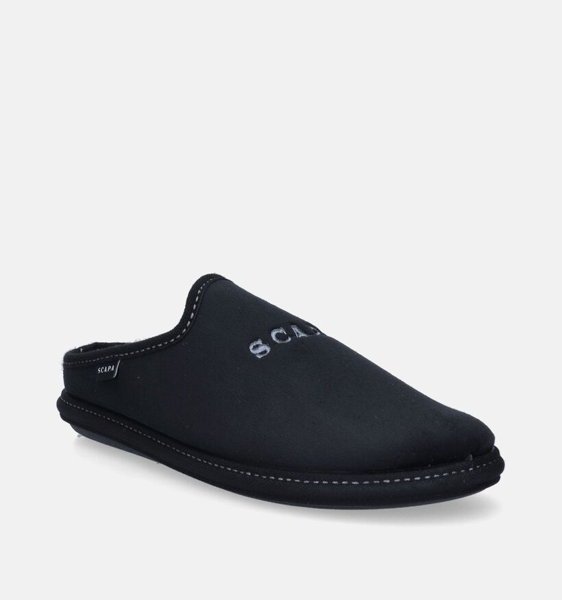 Scapa Pantoufles pour semelles orthopédiques en Noir pour hommes (347767) - pour semelles orthopédiques